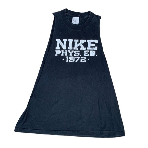 VINTAGE 1972 Nike Phys Ed Sleeveless Shirt XL - Picture 5 of 5